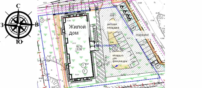 Генплан дома №1 для кв. №66, 1-комн кв 35,2 м2, за 4 224 000 ₽